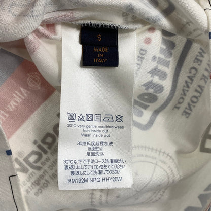 【中古品】【メンズ】 LOUIS VUITTON ルイヴィトン 1A5DGJ VCCM09 19年 ALPHABET LOGO PRINTING CASUAL SHORT SLEEVE アルファベット ロゴ プリント 半袖 Tシャツ トップス 古着 141-260518-mh-04-fuzh サイズ：S カラー：ホワイト 万代Net店