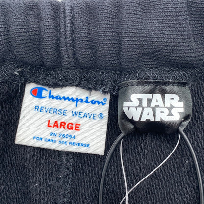 【中古品】【メンズ】 CHAMPION チャンピオン REVERSE WEAVE リバース ウィーブ STAR WARS SWEAT PANTS スターウォーズ スウェット パンツ ボトムス 古着 156-260729-mh-12-fuzh サイズ：L カラー：ブラック 万代Net店