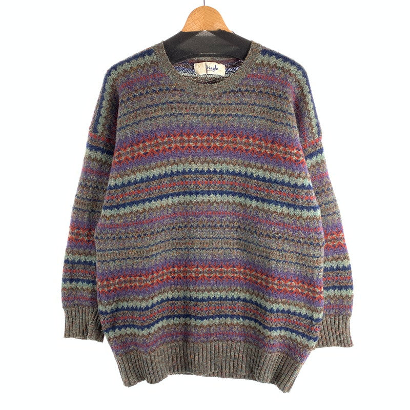 【中古品】【メンズ】 PRINGLE OF SCOTLAND ニットセーター トップス ブランド 古着 ウールニット 145-260530-gm-40-fuz サイズ：S カラー：総柄 マルチカラー 万代Net店