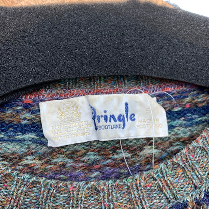 【中古品】【メンズ】 PRINGLE OF SCOTLAND ニットセーター トップス ブランド 古着 ウールニット 145-260530-gm-40-fuz サイズ：S カラー：総柄 マルチカラー 万代Net店