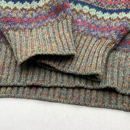 【中古品】【メンズ】 PRINGLE OF SCOTLAND ニットセーター トップス ブランド 古着 ウールニット 145-260530-gm-40-fuz サイズ：S カラー：総柄 マルチカラー 万代Net店