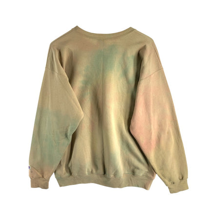 【中古品】【メンズ】 90s CHAMPION SWEAT チャンピオン スウェット トレーナー ブランド 古着 トップス 145-260530-gm-41-fuz サイズ：L カラー：ベージュ タイダイ 万代Net店
