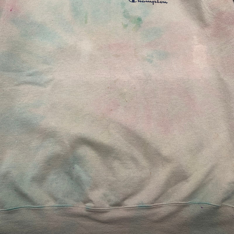 【中古品】【メンズ】 90s CHAMPION SWEAT チャンピオン スウェット トレーナー ブランド 古着 トップス 145-260530-gm-41-fuz サイズ：L カラー：ベージュ タイダイ 万代Net店