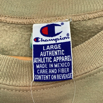 【中古品】【メンズ】 90s CHAMPION SWEAT チャンピオン スウェット トレーナー ブランド 古着 トップス 145-260530-gm-41-fuz サイズ：L カラー：ベージュ タイダイ 万代Net店