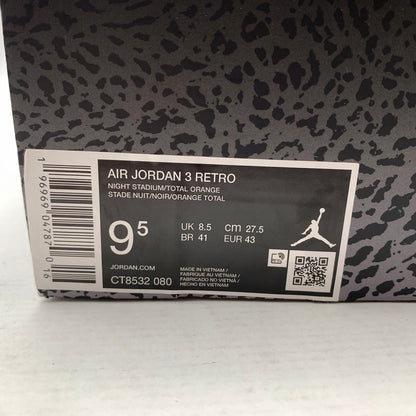 【中古品】【メンズ】 NIKE ナイキ CT8532-080 AIR JORDAN 3 RETRO "FEAR" エア ジョーダン 3 レトロ スニーカー 靴 160-260518-mh-15-fuzh サイズ：27.5cm カラー：グレー 万代Net店