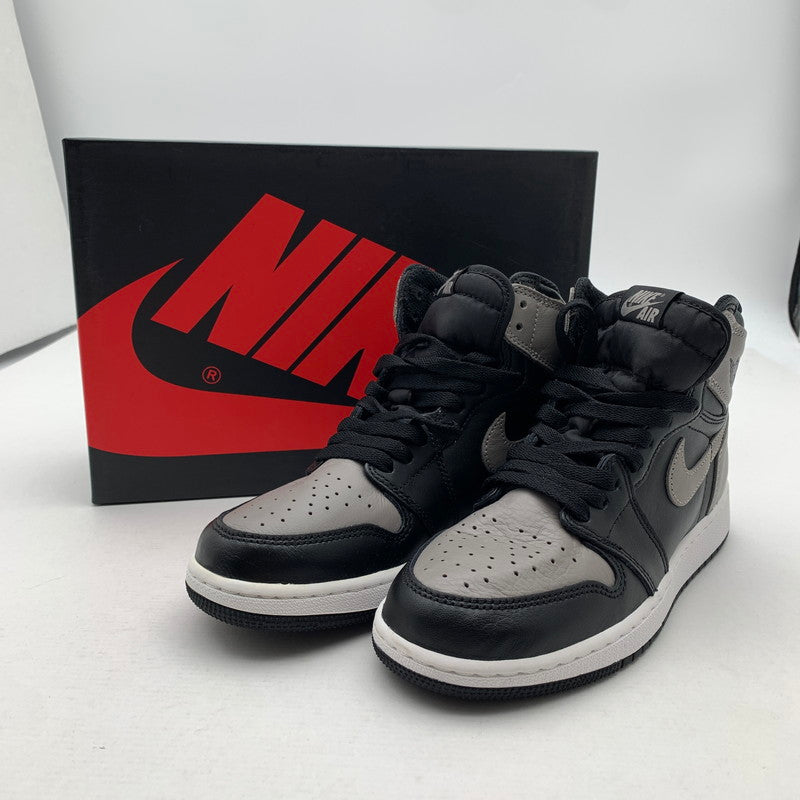 【中古品】【レディース】 NIKE ナイキ 575441-013 GS AIR JORDAN 1 RETRO HIGH OG BG SHADOW エア ジョーダン 1 レトロ ハイ スニーカー 靴 166-260518-mh-11-fuzh サイズ：24cm カラー：ブラック グレー 万代Net店