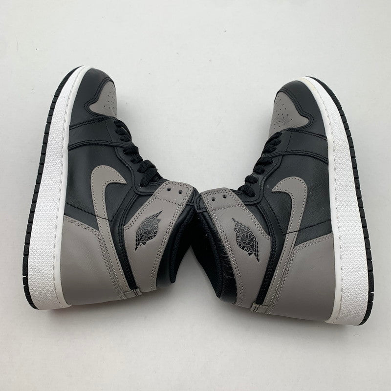 【中古品】【レディース】 NIKE ナイキ 575441-013 GS AIR JORDAN 1 RETRO HIGH OG BG SHADOW エア ジョーダン 1 レトロ ハイ スニーカー 靴 166-260518-mh-11-fuzh サイズ：24cm カラー：ブラック グレー 万代Net店