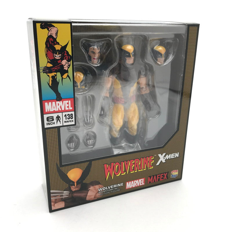 【中古美品】 未開封 MAFEX マフェックス WOLVERINE (BROWN COMIC Ver.)-ウルヴァリン ブラウンコミックバージョン- フィギュア 055-260529-ky-08-fuzh 万代Net店