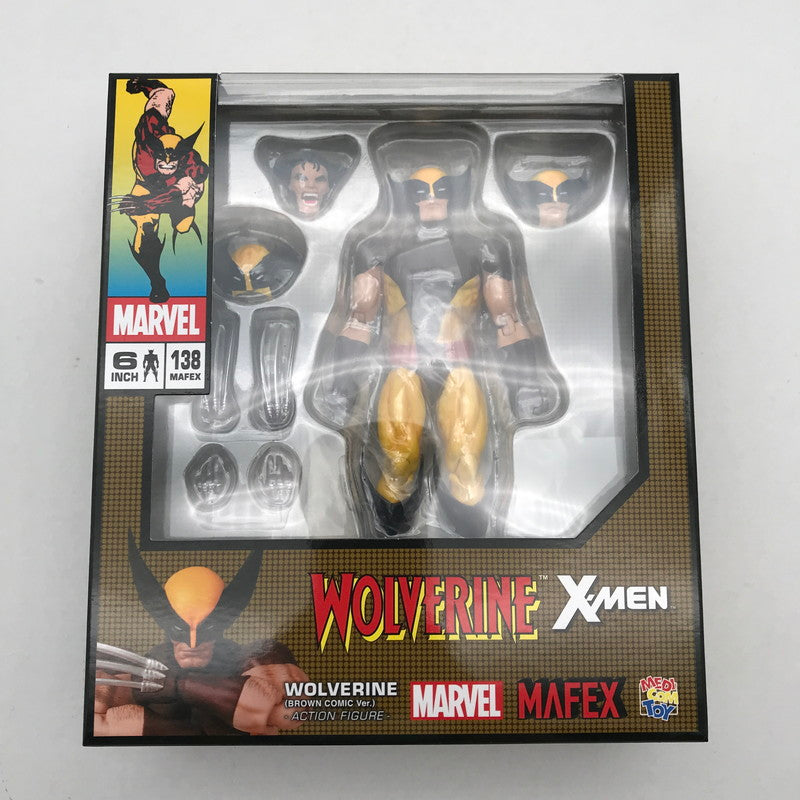 【中古美品】 未開封 MAFEX マフェックス WOLVERINE (BROWN COMIC Ver.)-ウルヴァリン ブラウンコミックバージョン- フィギュア 055-260529-ky-08-fuzh 万代Net店