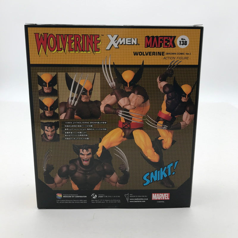 【中古美品】 未開封 MAFEX マフェックス WOLVERINE (BROWN COMIC Ver.)-ウルヴァリン ブラウンコミックバージョン- フィギュア 055-260529-ky-08-fuzh 万代Net店