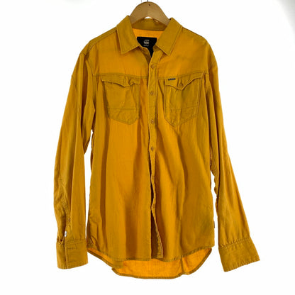 【中古品】【メンズ】 G-STAR RAW ジースター ロゥ 長袖シャツ イエロー SIZE:M ※ほつれあり 141-260920-io-25-fuzh 万代Net店
