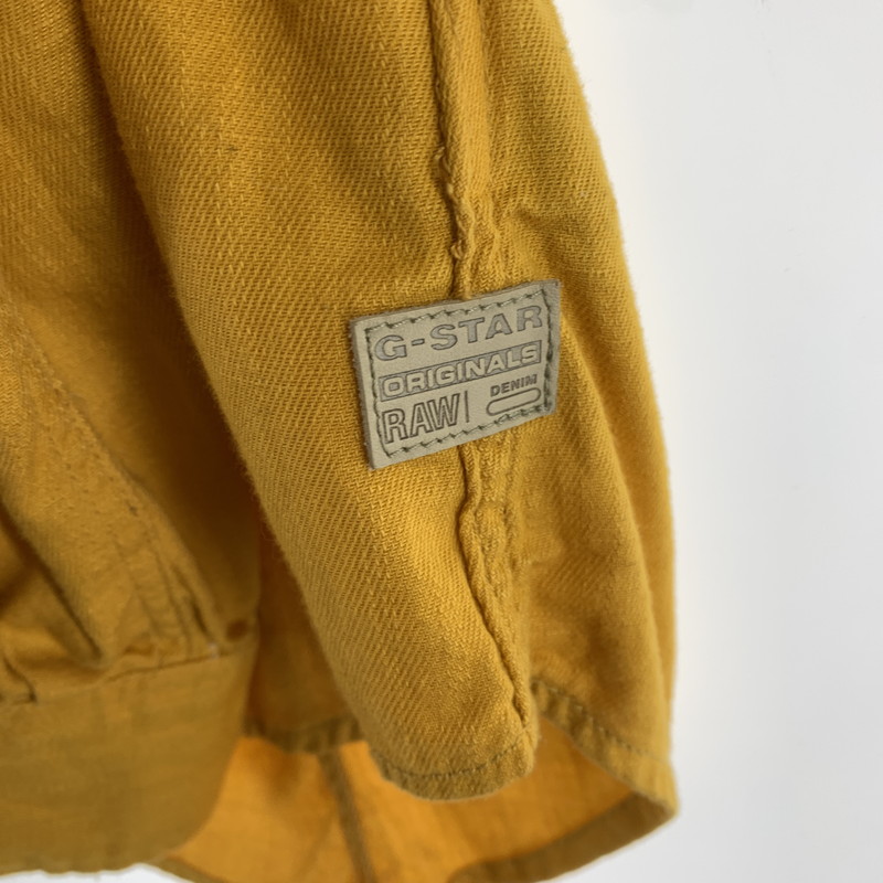 【中古品】【メンズ】 G-STAR RAW ジースター ロゥ 長袖シャツ イエロー SIZE:M ※ほつれあり 141-260920-io-25-fuzh 万代Net店