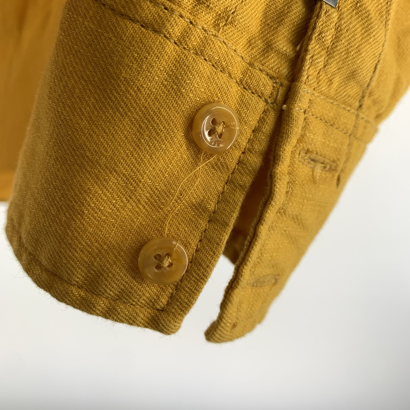 【中古品】【メンズ】 G-STAR RAW ジースター ロゥ 長袖シャツ イエロー SIZE:M ※ほつれあり 141-260920-io-25-fuzh 万代Net店