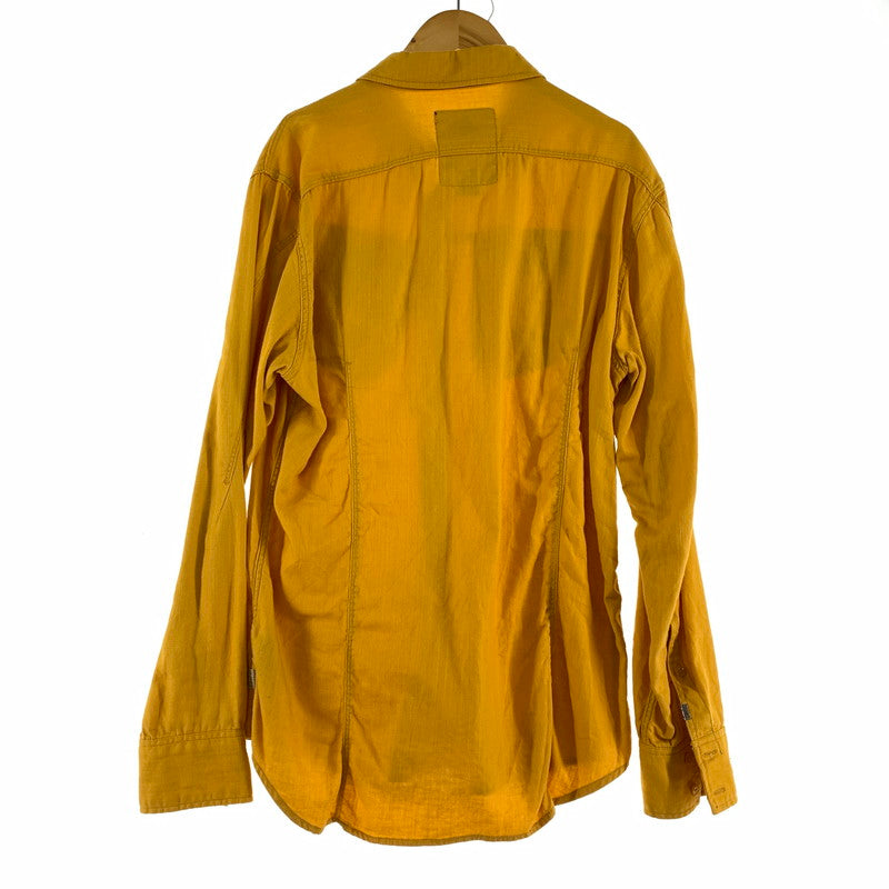 【中古品】【メンズ】 G-STAR RAW ジースター ロゥ 長袖シャツ イエロー SIZE:M ※ほつれあり 141-260920-io-25-fuzh 万代Net店