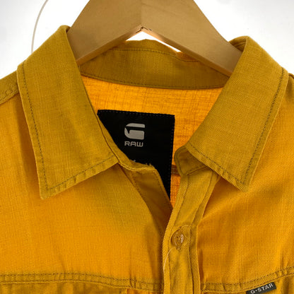 【中古品】【メンズ】 G-STAR RAW ジースター ロゥ 長袖シャツ イエロー SIZE:M ※ほつれあり 141-260920-io-25-fuzh 万代Net店