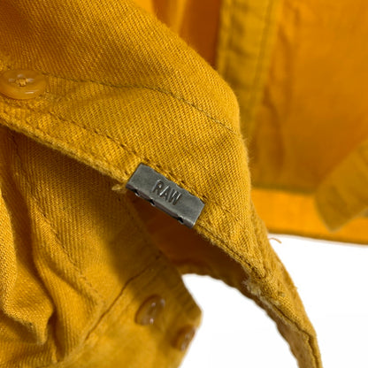 【中古品】【メンズ】 G-STAR RAW ジースター ロゥ 長袖シャツ イエロー SIZE:M ※ほつれあり 141-260920-io-25-fuzh 万代Net店