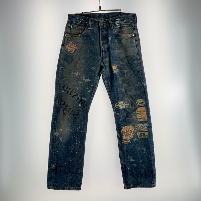 【中古品】【メンズ】 LEVI'Sリーバイス DENIM PANT デニムパンツ リメイク 裏977 156-260522-ny-12-fuz サイズ：32×32 カラー：ブルー 万代Net店