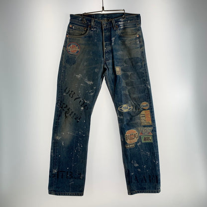 【中古品】【メンズ】 LEVI'Sリーバイス DENIM PANT デニムパンツ リメイク 裏977 156-260522-ny-12-fuz サイズ：32×32 カラー：ブルー 万代Net店