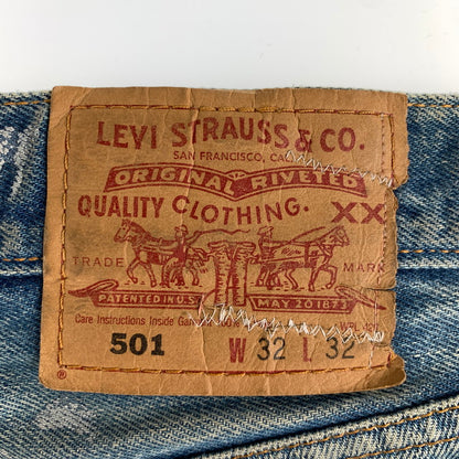 【中古品】【メンズ】 LEVI'Sリーバイス DENIM PANT デニムパンツ リメイク 裏977 156-260522-ny-12-fuz サイズ：32×32 カラー：ブルー 万代Net店