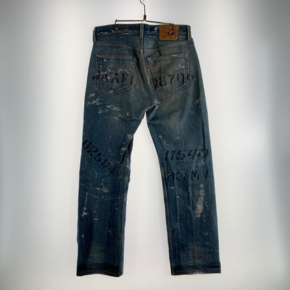 【中古品】【メンズ】 LEVI'Sリーバイス DENIM PANT デニムパンツ リメイク 裏977 156-260522-ny-12-fuz サイズ：32×32 カラー：ブルー 万代Net店