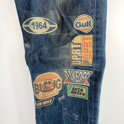 【中古品】【メンズ】 LEVI'Sリーバイス DENIM PANT デニムパンツ リメイク 裏977 156-260522-ny-12-fuz サイズ：32×32 カラー：ブルー 万代Net店