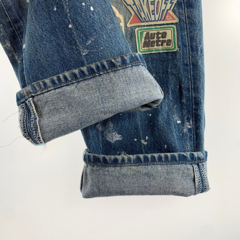 【中古品】【メンズ】 LEVI'Sリーバイス DENIM PANT デニムパンツ リメイク 裏977 156-260522-ny-12-fuz サイズ：32×32 カラー：ブルー 万代Net店