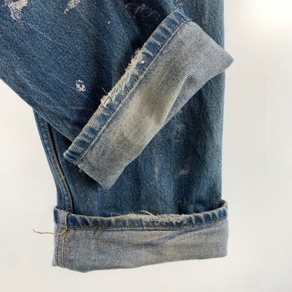 【中古品】【メンズ】 LEVI'Sリーバイス DENIM PANT デニムパンツ リメイク 裏977 156-260522-ny-12-fuz サイズ：32×32 カラー：ブルー 万代Net店