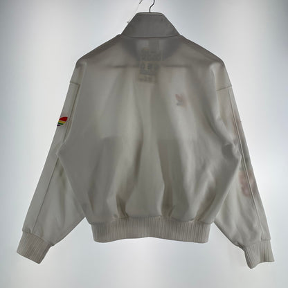 【中古品】【メンズ/レディース】 ADIDAS アディダス TRACK JACKET トラックジャケット 袖カラフル 145-260522-ny-08-fuz サイズ：L カラー：ホワイト 万代Net店