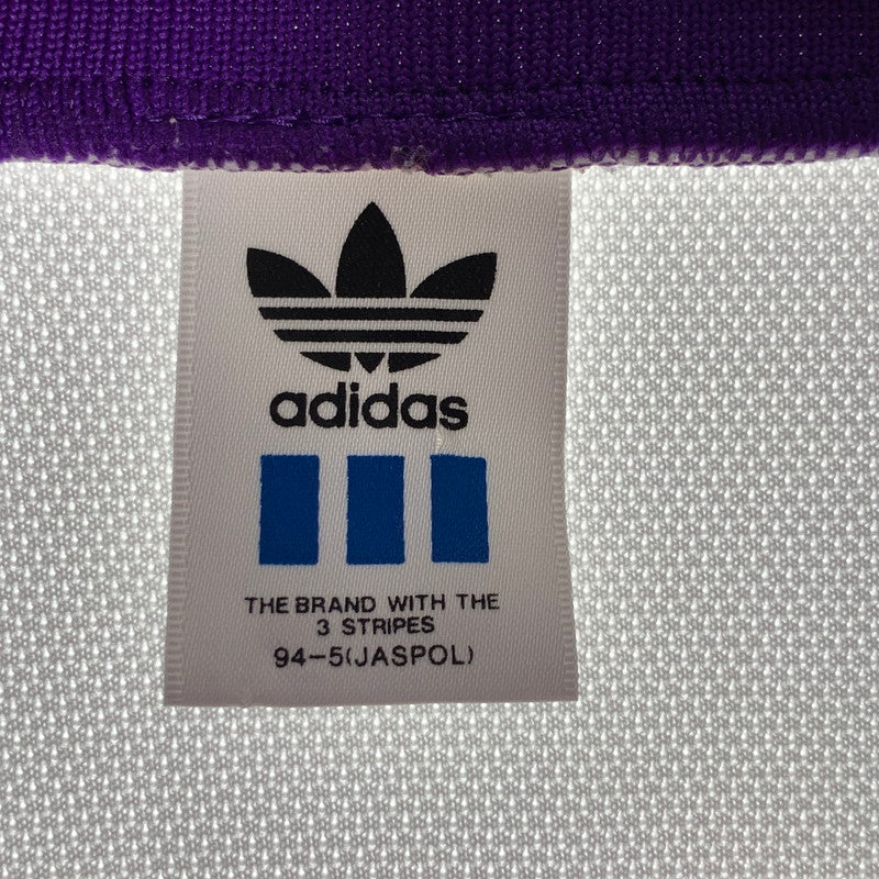 【中古品】【メンズ/レディース】 ADIDAS アディダス TRACK JACKET トラックジャケット 袖カラフル 145-260522-ny-08-fuz サイズ：L カラー：ホワイト 万代Net店