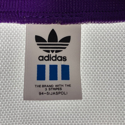 【中古品】【メンズ/レディース】 ADIDAS アディダス TRACK JACKET トラックジャケット 袖カラフル 145-260522-ny-08-fuz サイズ：L カラー：ホワイト 万代Net店