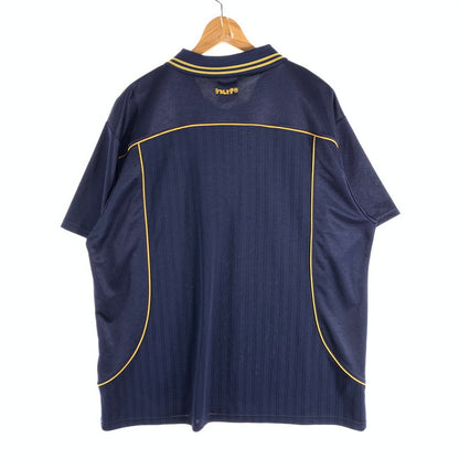 【中古品】【メンズ】 HUF 半袖ポロシャツ ハフ トップス ブランド 古着 142-260524-gm-04-fuz サイズ：XL カラー：ネイビー 万代Net店