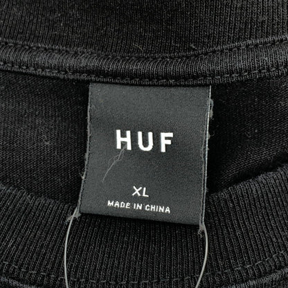 【中古品】【メンズ】 HUF ハフ 長袖Tシャツ カットソー ブランド 古着 142-260524-gm-02-fuz サイズ：XL カラー：ブラック 万代Net店