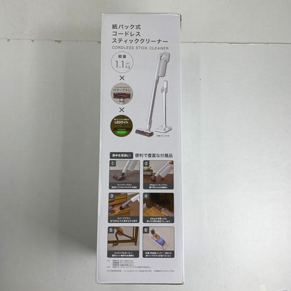 【中古美品】 ニトリ NITORI 紙パック式コードレスクリーナー MA301SK WH コードレス掃除機 スティッククリーナー 外箱傷みあり 101-260529-io-23-fuz 万代Net店