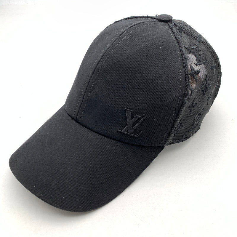 【中古品】【メンズ】 LOUIS VUITTON ルイヴィトン MONOGRAM MESH BASEBALL CAP BLACK MESH 本体のみ モノグラム メッシュ ベースボール キャップ 179-260524-mh-01-fuz カラー：ブラック 万代Net店