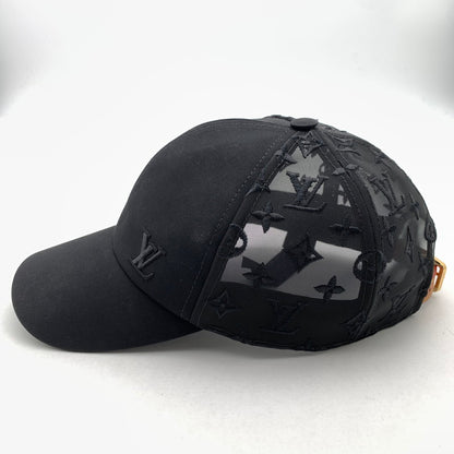 【中古品】【メンズ】 LOUIS VUITTON ルイヴィトン MONOGRAM MESH BASEBALL CAP BLACK MESH 本体のみ モノグラム メッシュ ベースボール キャップ 179-260524-mh-01-fuz カラー：ブラック 万代Net店