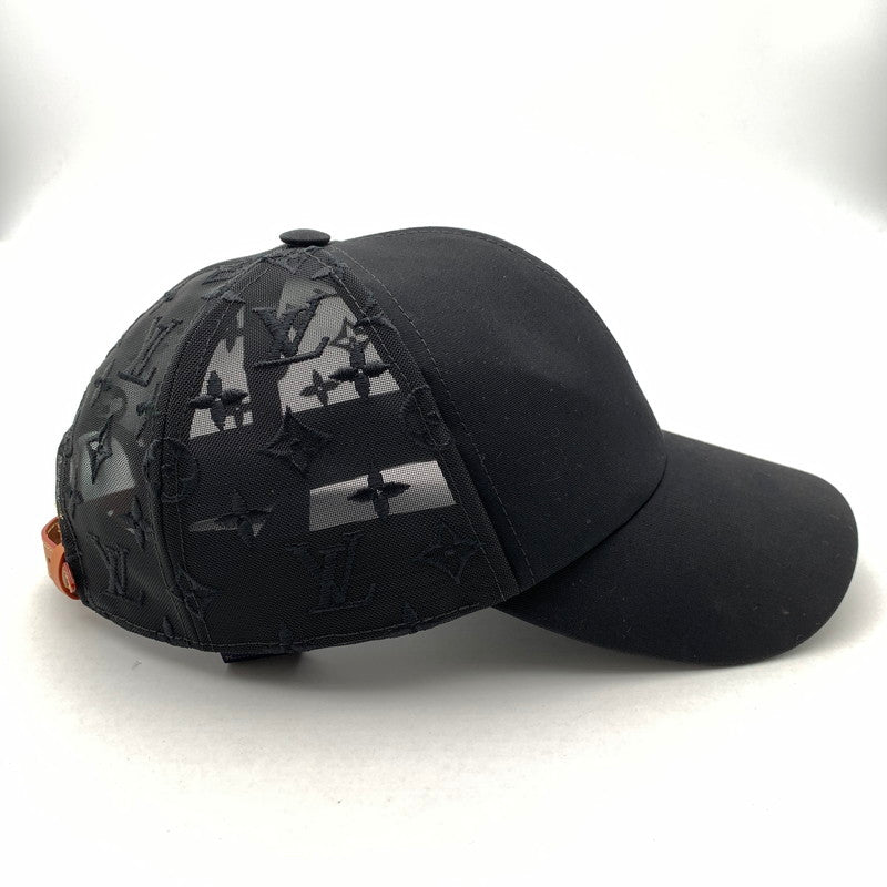 【中古品】【メンズ】 LOUIS VUITTON ルイヴィトン MONOGRAM MESH BASEBALL CAP BLACK MESH 本体のみ モノグラム メッシュ ベースボール キャップ 179-260524-mh-01-fuz カラー：ブラック 万代Net店