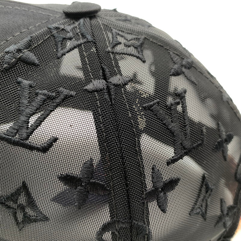 【中古品】【メンズ】 LOUIS VUITTON ルイヴィトン MONOGRAM MESH BASEBALL CAP BLACK MESH 本体のみ モノグラム メッシュ ベースボール キャップ 179-260524-mh-01-fuz カラー：ブラック 万代Net店