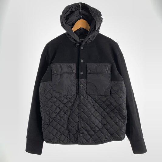【中古品】【メンズ】 DSQUARED2 ディースクエアード S79DL0028 切替し キルティング ジャケット アウター コート 古着 23年製 141-260524-mh-12-fuz サイズ：42 カラー：ブラック 万代Net店