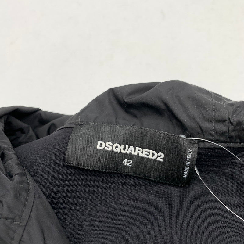 【中古品】【メンズ】 DSQUARED2 ディースクエアード S79DL0028 切替し キルティング ジャケット アウター コート 古着 23年製 141-260524-mh-12-fuz サイズ：42 カラー：ブラック 万代Net店