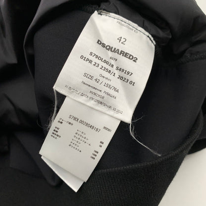 【中古品】【メンズ】 DSQUARED2 ディースクエアード S79DL0028 切替し キルティング ジャケット アウター コート 古着 23年製 141-260524-mh-12-fuz サイズ：42 カラー：ブラック 万代Net店
