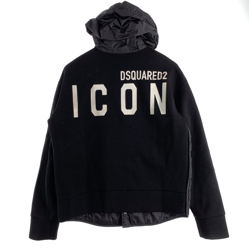 【中古品】【メンズ】 DSQUARED2 ディースクエアード S79DL0028 切替し キルティング ジャケット アウター コート 古着 23年製 141-260524-mh-12-fuz サイズ：42 カラー：ブラック 万代Net店