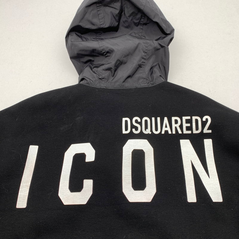【中古品】【メンズ】 DSQUARED2 ディースクエアード S79DL0028 切替し キルティング ジャケット アウター コート 古着 23年製 141-260524-mh-12-fuz サイズ：42 カラー：ブラック 万代Net店