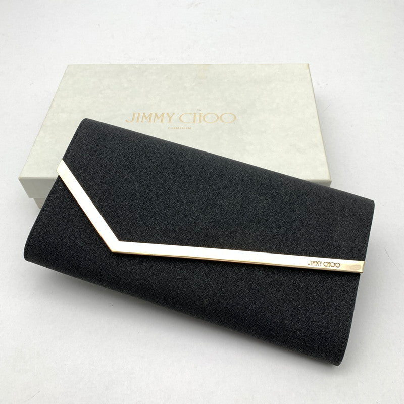 【中古品】【レディース】 JIMMY CHOO ジミーチュウ EMMIE CLUTCH BAG クラッチバッグ パーティバッグ カバン バッグ 180-260524-mh-04-fuz カラー：ブラック 万代Net店