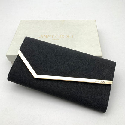 【中古品】【レディース】 JIMMY CHOO ジミーチュウ EMMIE CLUTCH BAG クラッチバッグ パーティバッグ カバン バッグ 180-260524-mh-04-fuz カラー：ブラック 万代Net店