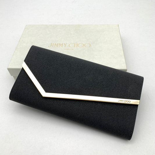 【中古品】【レディース】 JIMMY CHOO ジミーチュウ EMMIE CLUTCH BAG クラッチバッグ パーティバッグ カバン バッグ 180-260524-mh-04-fuz カラー：ブラック 万代Net店