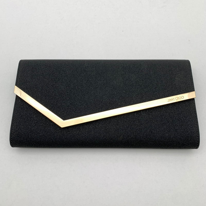 【中古品】【レディース】 JIMMY CHOO ジミーチュウ EMMIE CLUTCH BAG クラッチバッグ パーティバッグ カバン バッグ 180-260524-mh-04-fuz カラー：ブラック 万代Net店