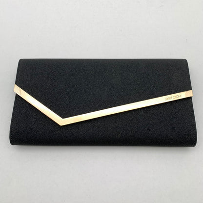 【中古品】【レディース】 JIMMY CHOO ジミーチュウ EMMIE CLUTCH BAG クラッチバッグ パーティバッグ カバン バッグ 180-260524-mh-04-fuz カラー：ブラック 万代Net店