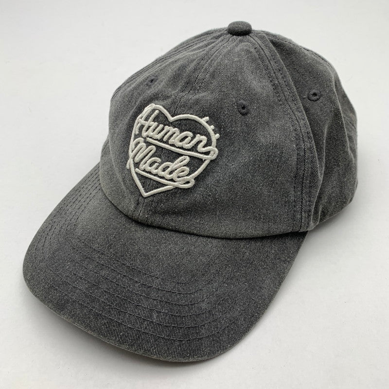 【中古品】【メンズ】 HUMAN MADE ヒューマンメイド 6 PANEL CAP ハート 刺繍 ベースボール キャップ 帽子 185-260524-mh-14-fuz カラー：グレー 万代Net店