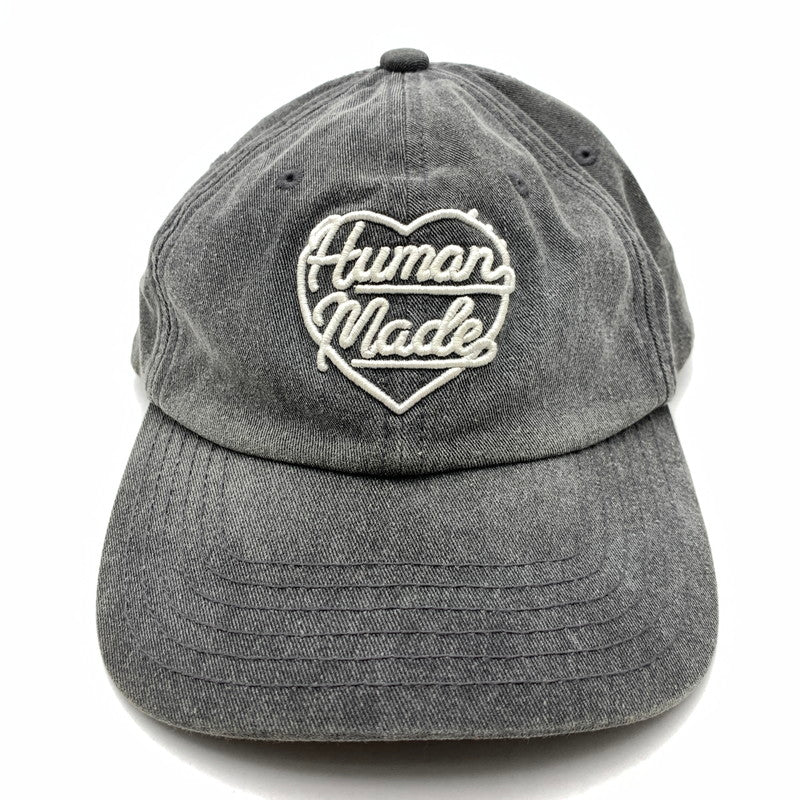 【中古品】【メンズ】 HUMAN MADE ヒューマンメイド 6 PANEL CAP ハート 刺繍 ベースボール キャップ 帽子 185-260524-mh-14-fuz カラー：グレー 万代Net店