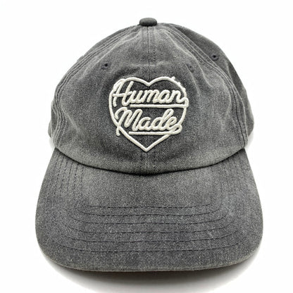 【中古品】【メンズ】 HUMAN MADE ヒューマンメイド 6 PANEL CAP ハート 刺繍 ベースボール キャップ 帽子 185-260524-mh-14-fuz カラー：グレー 万代Net店